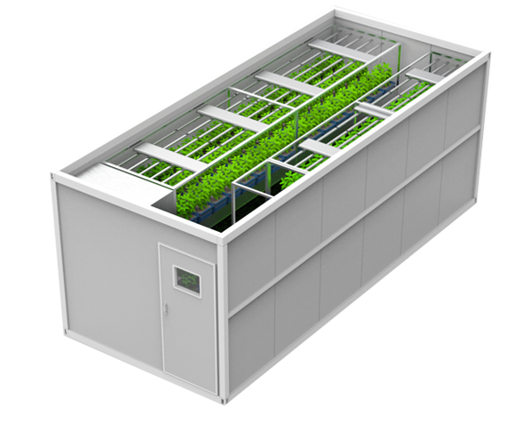 self contained shipping container greenhouse